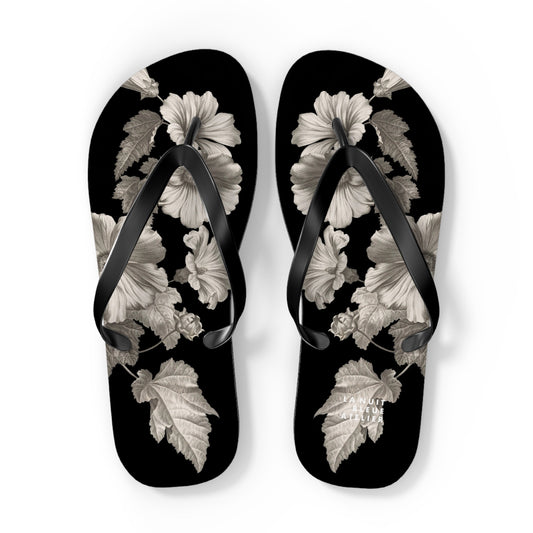 Noir Botanica No. 1 Flip Flops