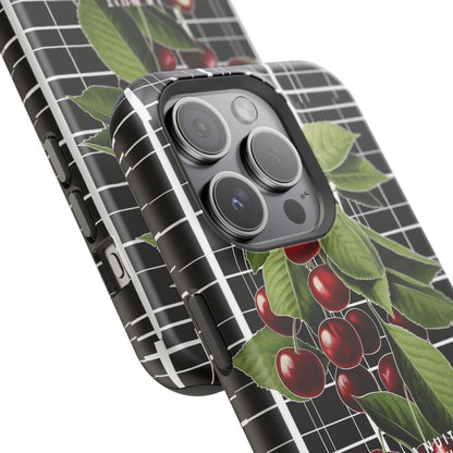 Cherry Plaid Impact-Resistant Phone Case