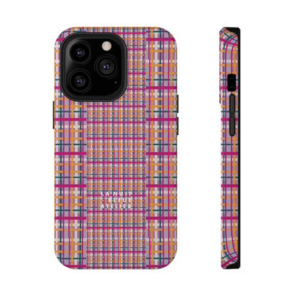 Purple-ish Plaid Impact-Resistant Phone Case