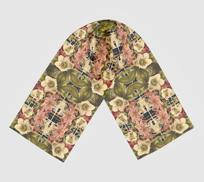 Botanica Plaid No. 1 Chiffon Long Scarf