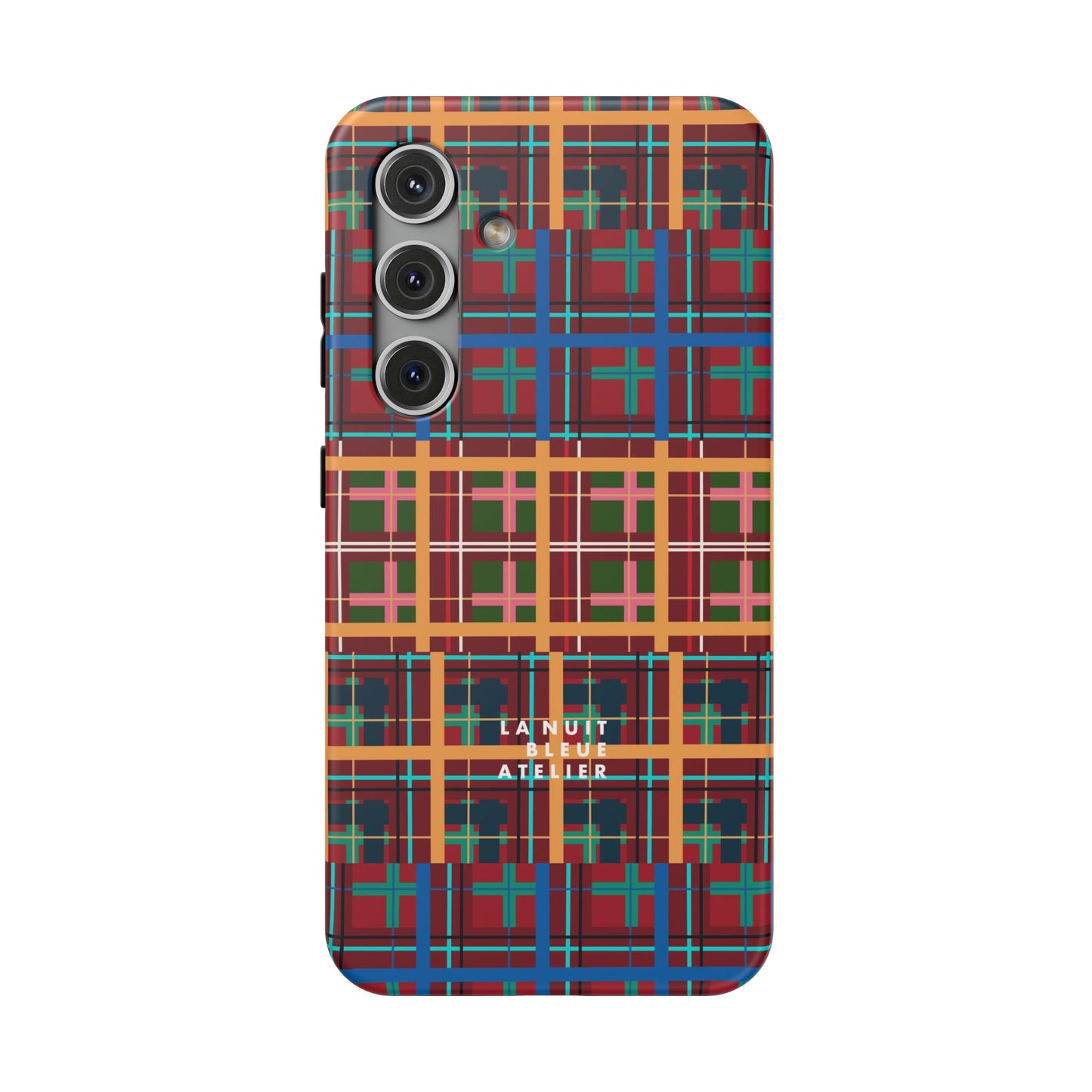 Multi Plaid No. 1 Impact-Resistant Phone Case