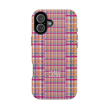Purple-ish Plaid Impact-Resistant Phone Case