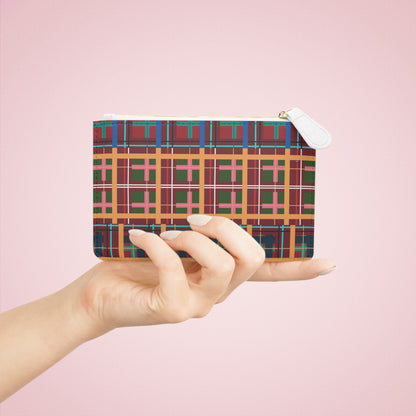 Multi Plaid No. 1 Mini Vegan Wallet