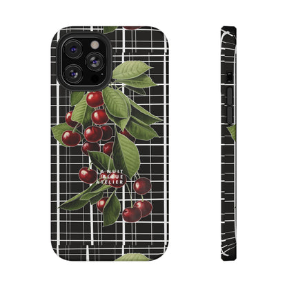 Cherry Plaid Impact-Resistant Phone Case