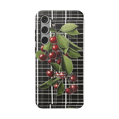 Cherry Plaid Impact-Resistant Phone Case