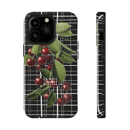 Cherry Plaid Impact-Resistant Phone Case