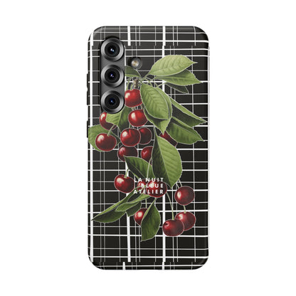 Cherry Plaid Impact-Resistant Phone Case