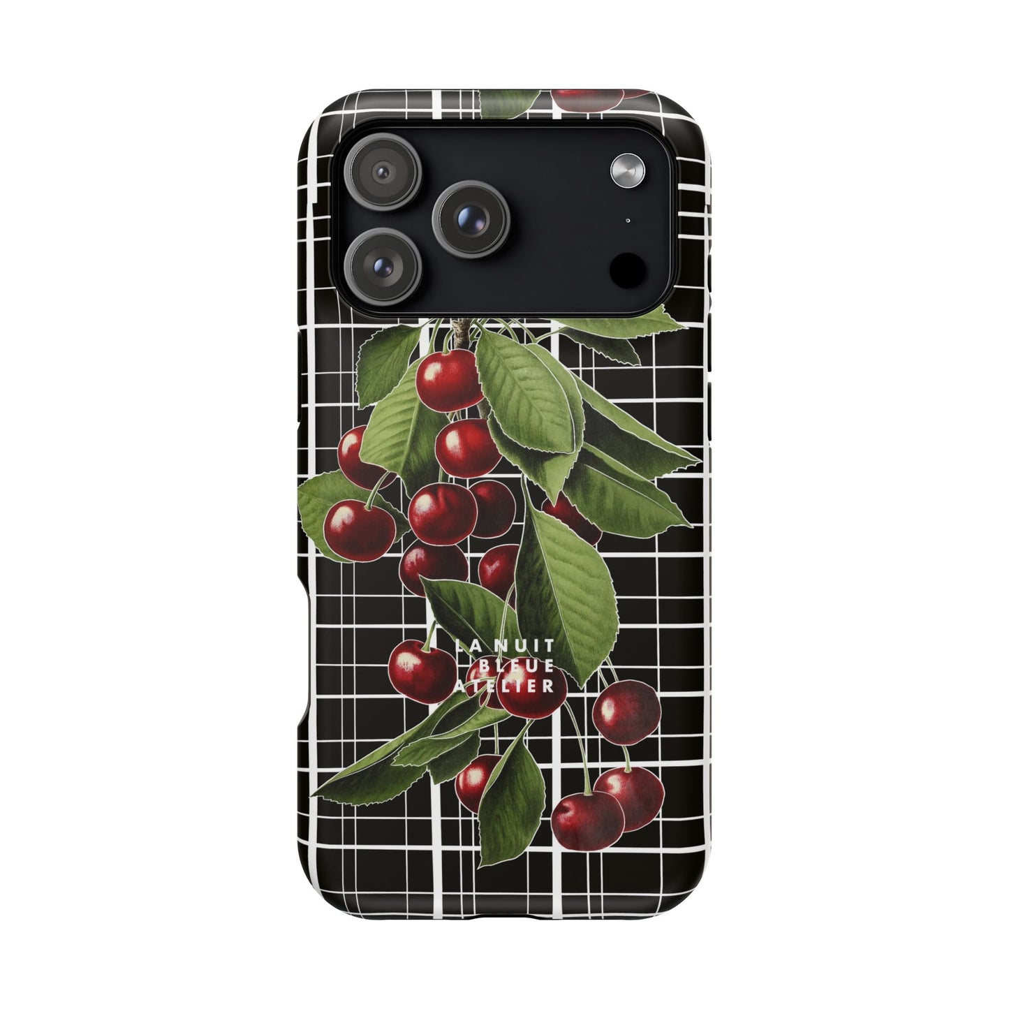 Cherry Plaid Impact-Resistant Phone Case