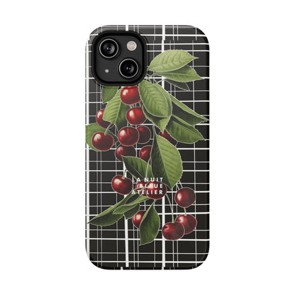 Cherry Plaid Impact-Resistant Phone Case