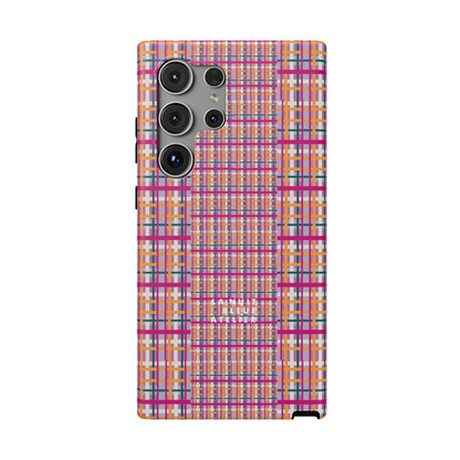 Purple-ish Plaid Impact-Resistant Phone Case