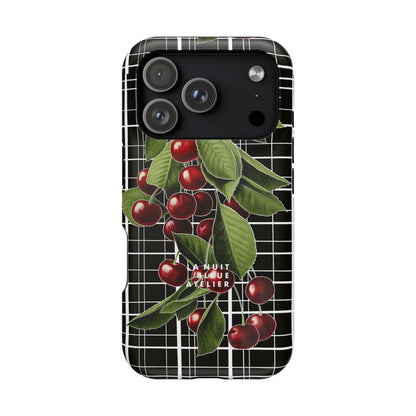 Cherry Plaid Impact-Resistant Phone Case