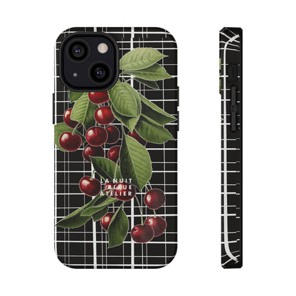 Cherry Plaid Impact-Resistant Phone Case