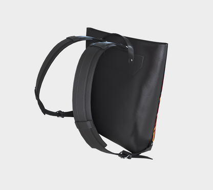 Multi Plaid No. 1 Vegan Leather Backpack
