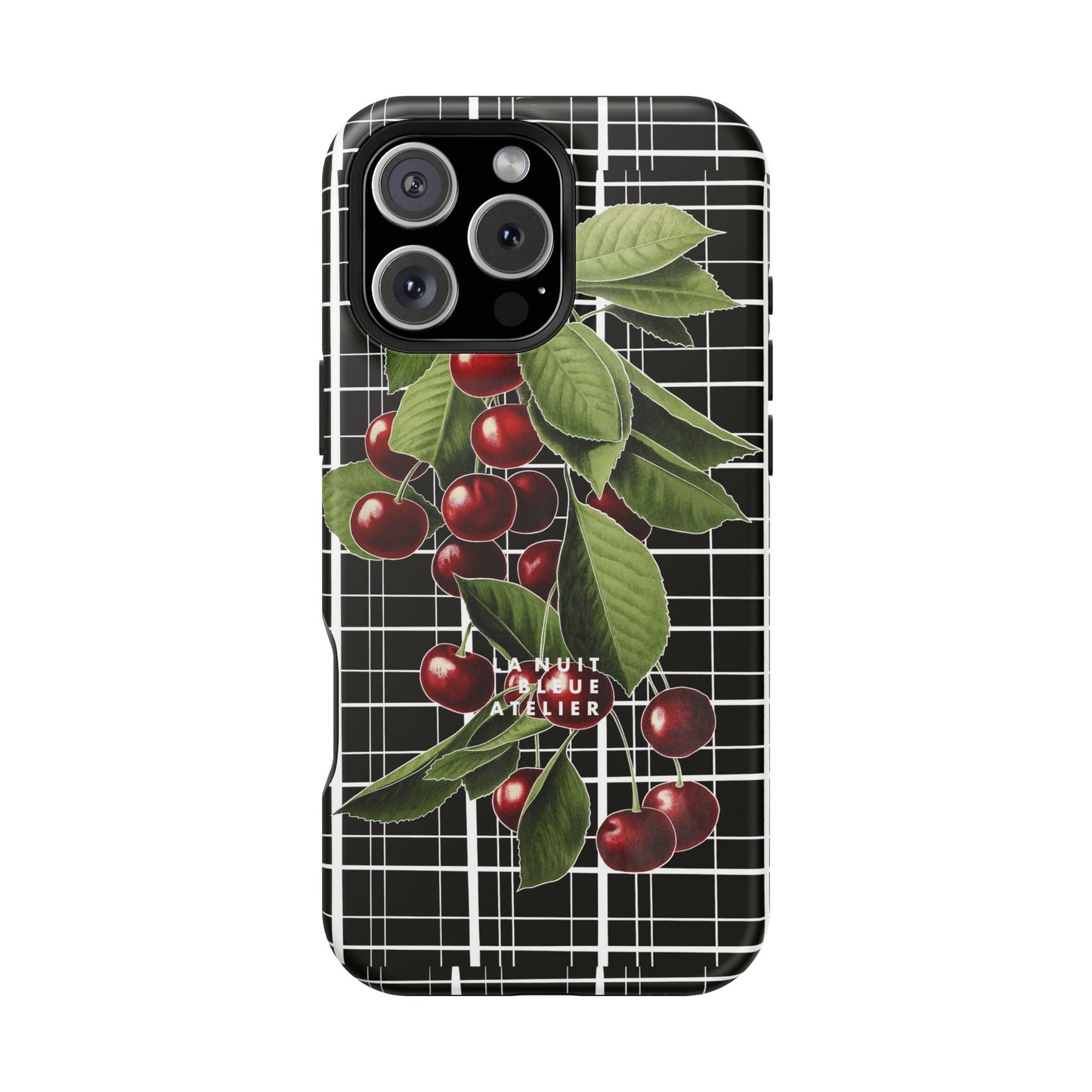 Cherry Plaid Impact-Resistant Phone Case
