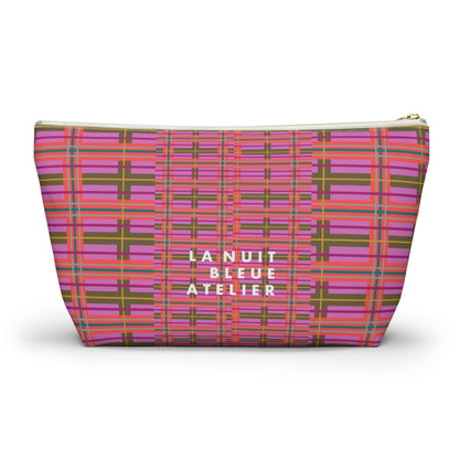 Pink Plaid Everyday Pouch