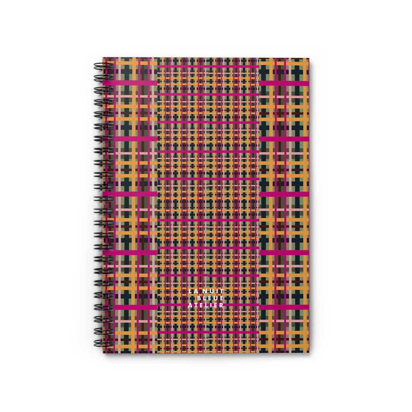 Fuchsia Plaid Spiral Notebook
