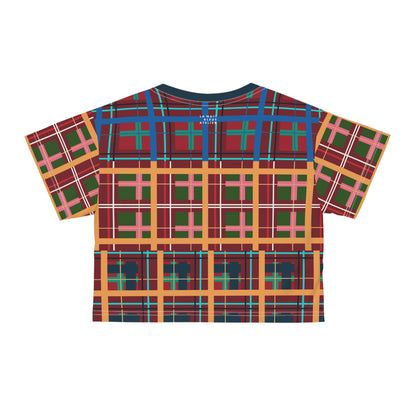 Multi Plaid No. 1 Lightweight Crop Tee
