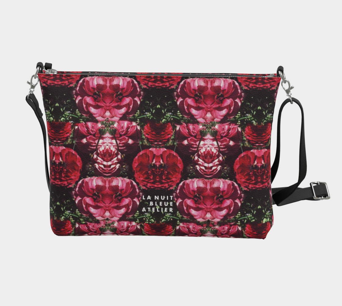 Floralis No. 25 Vegan Leather Crossbody Purse