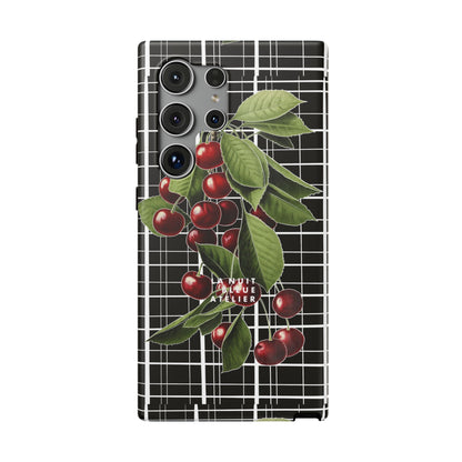 Cherry Plaid Impact-Resistant Phone Case