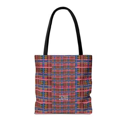 Pinky Blue Plaid Everyday Tote