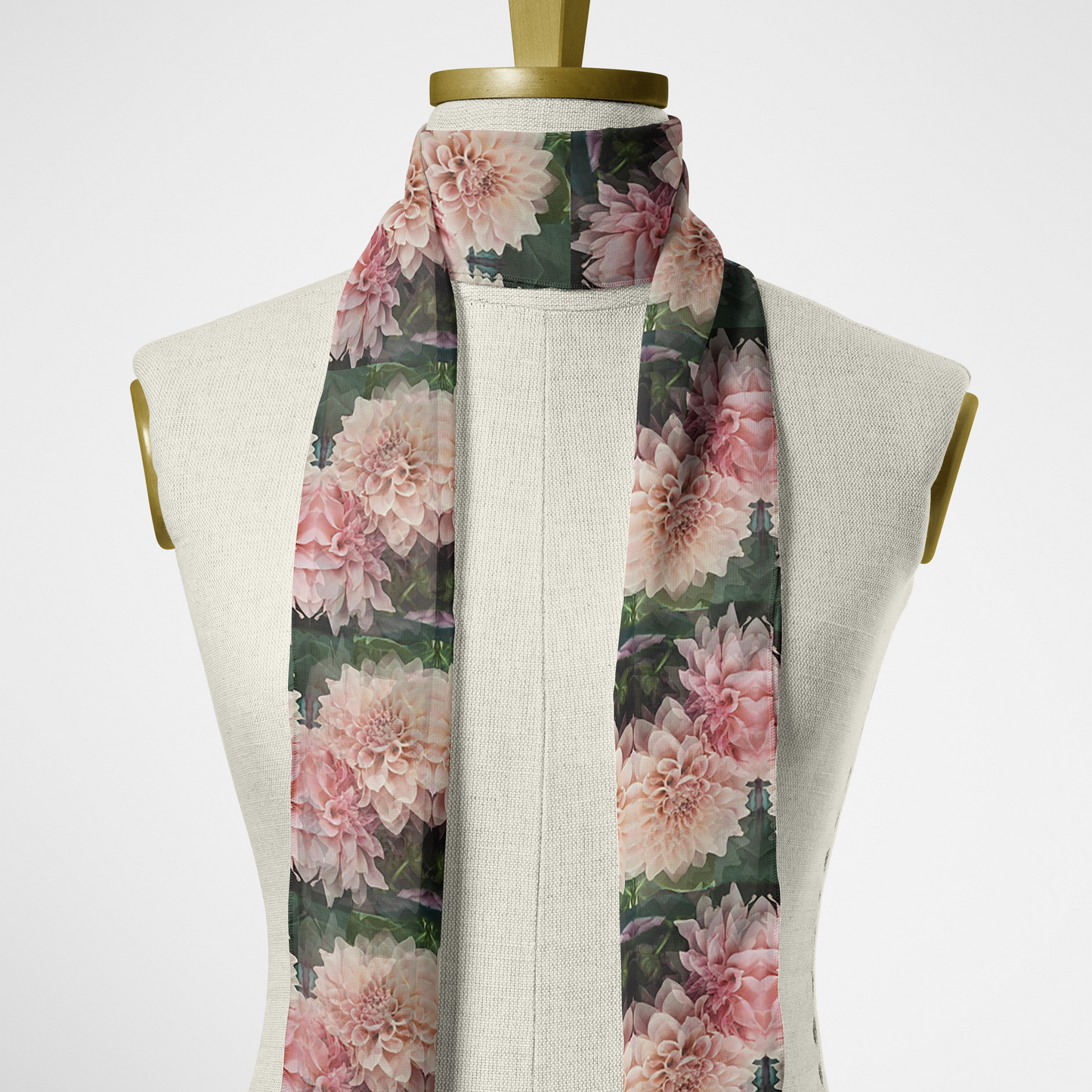 Floralis No. 26 Chiffon Long Scarf