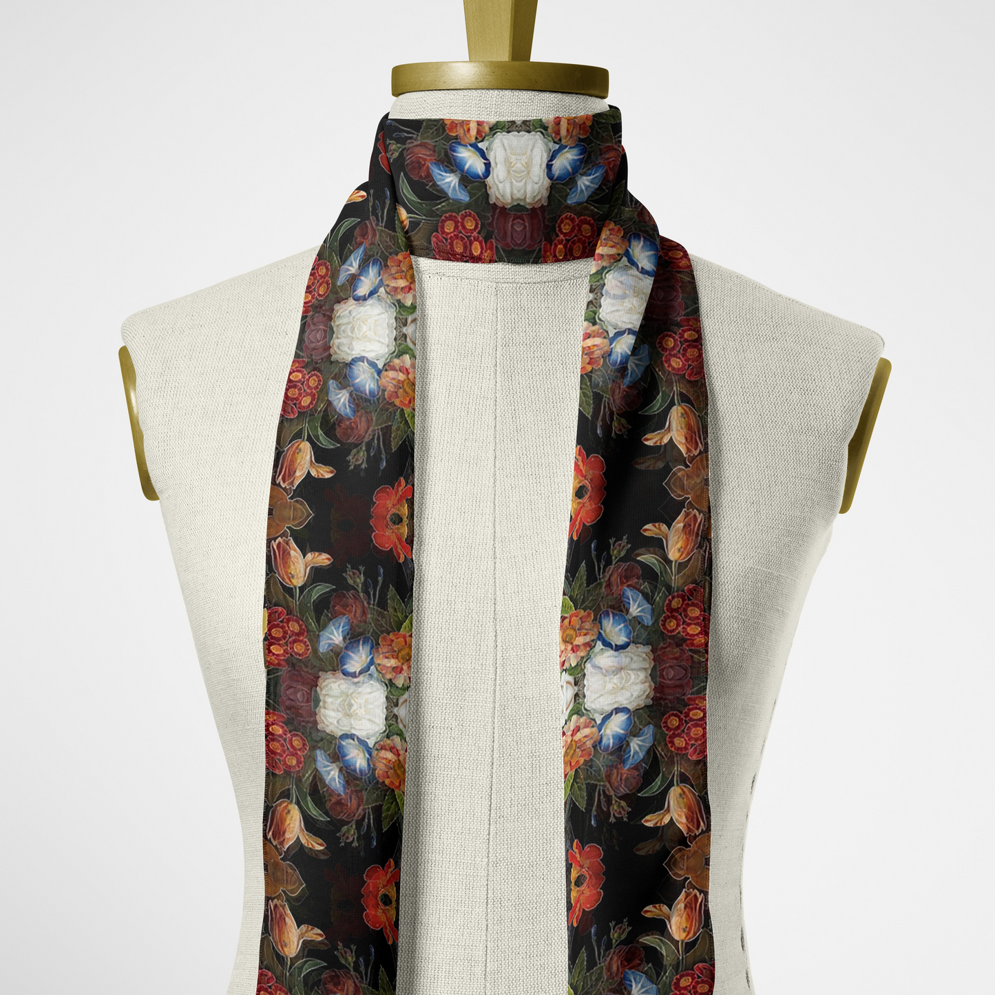 Dutch Redux No. 1.2 Chiffon Long Scarf