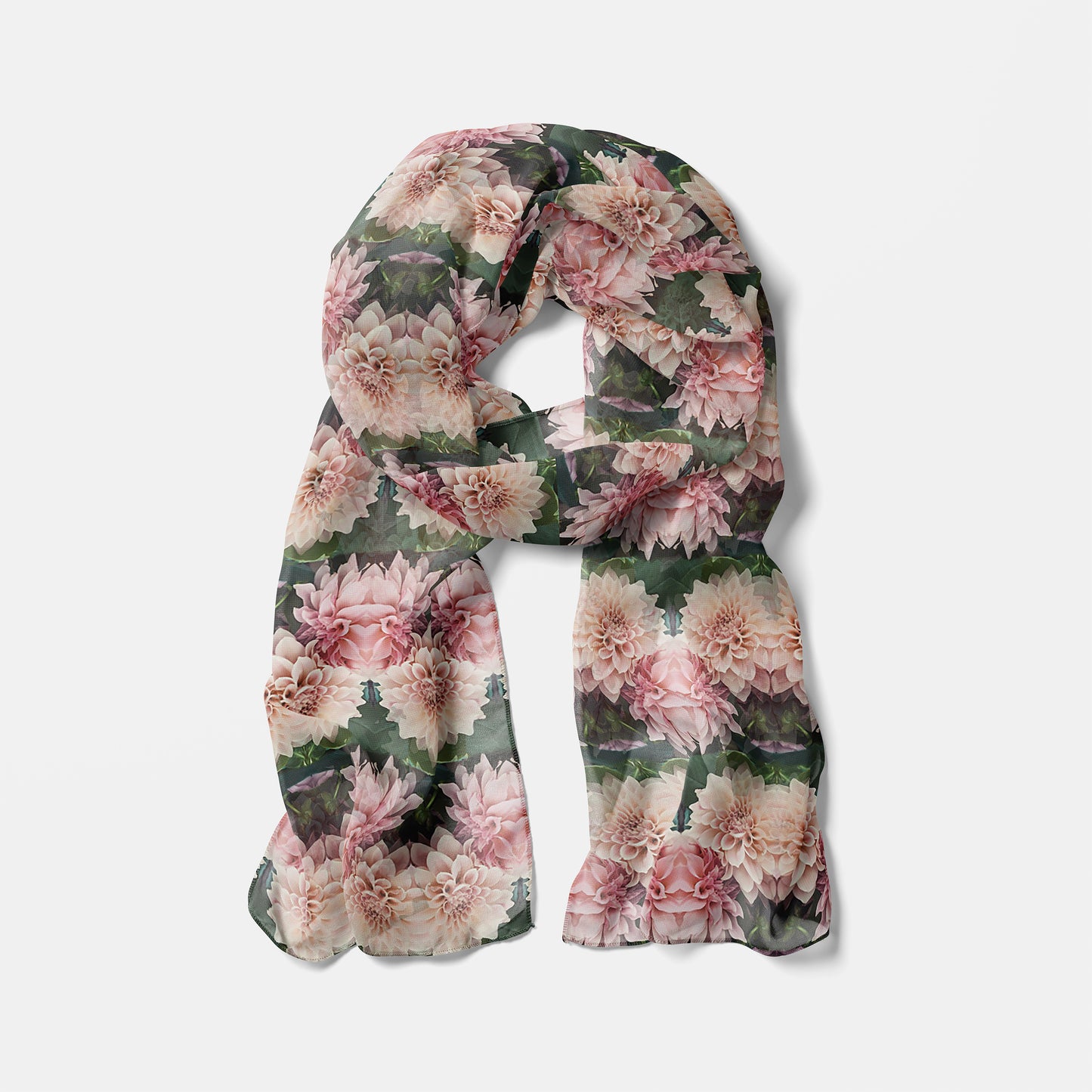 Floralis No. 26 Chiffon Long Scarf
