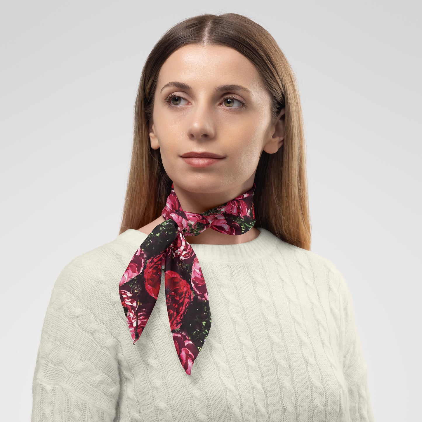 Floralis No. 25 Chiffon Square Scarf