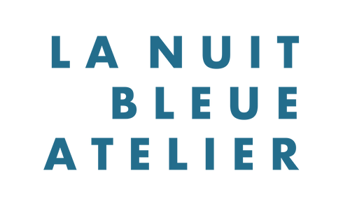 blue logo of the brand la nuit bleue atelier 