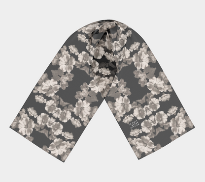 Noir Botanica No. 1.3 Chiffon Long Scarf