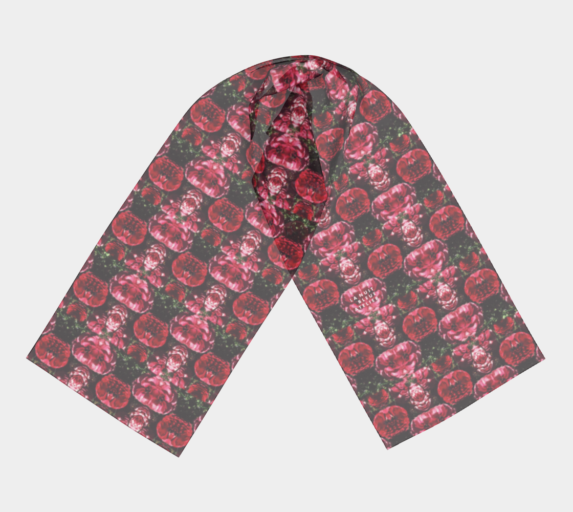Floralis No. 25 Chiffon Long Scarf