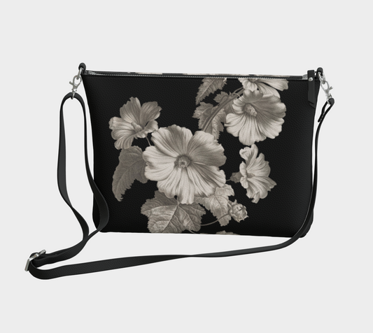 Noir Botanica No. 1 Vegan Leather Crossbody Purse