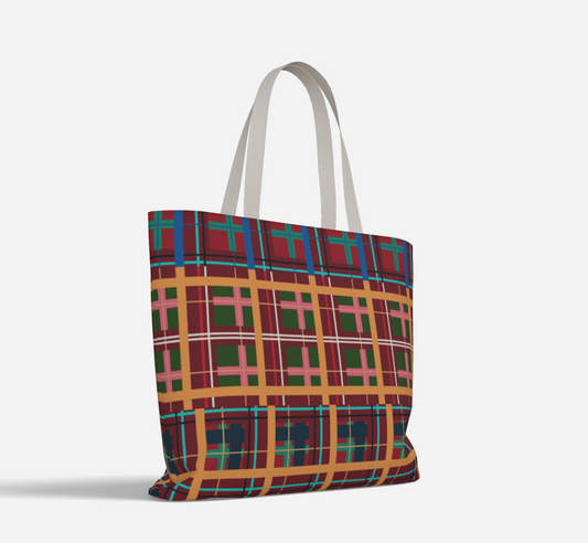 Multi Plaid No. 1 Everyday Market Tote