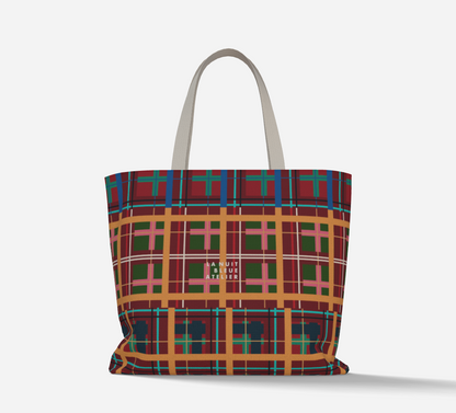 Multi Plaid No. 1 Deluxe Market Tote